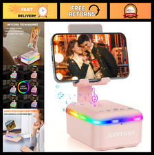 Bluetooth Speaker Phone Stand with LED Light - Unique Tech Gifts for Him/Her