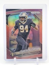 CAMERON JORDAN 2025 PANINI PRIZM #199 PIGSKIN /180 NEW ORLEANS SAINTS Q5384