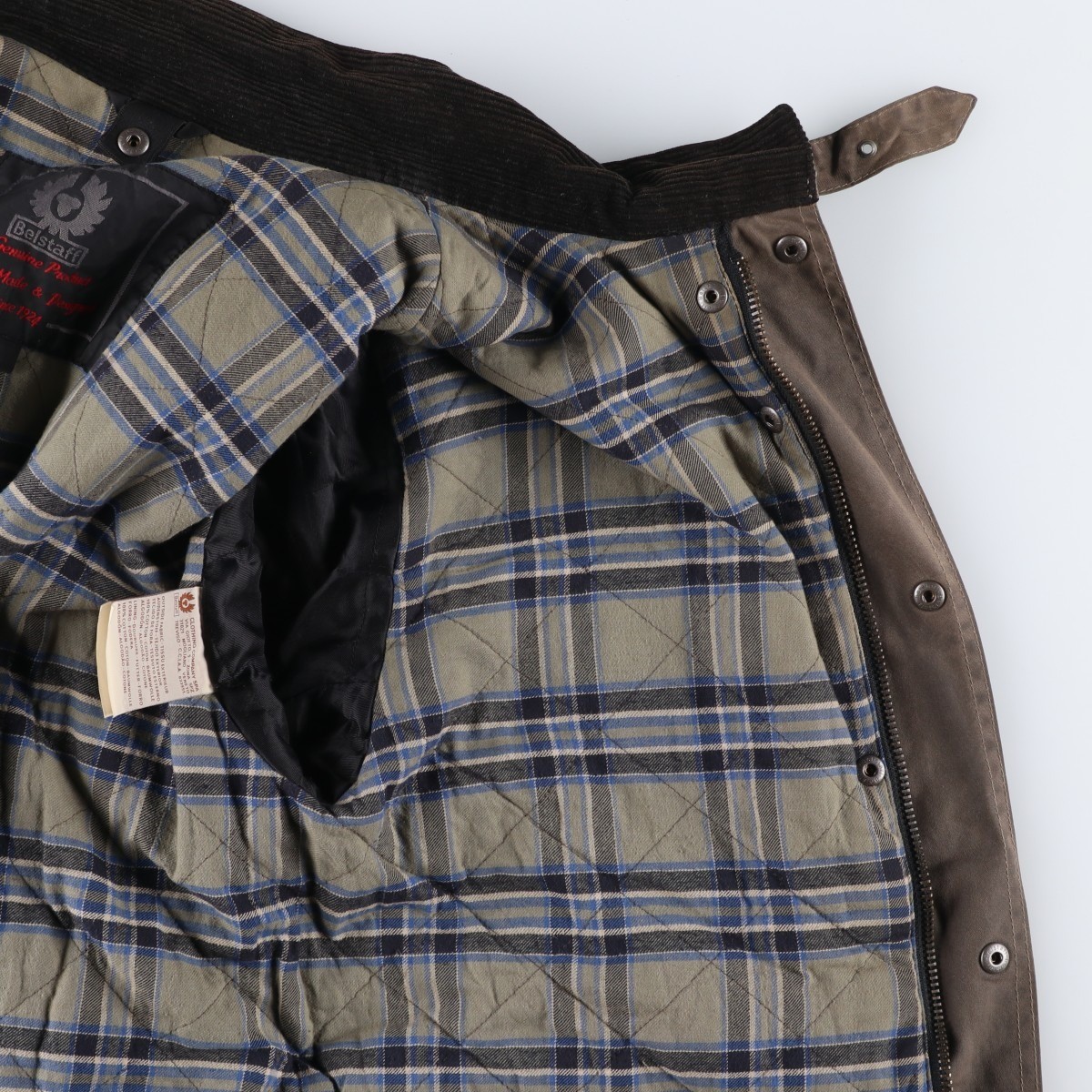 Used Belstaff padded waxed cotton oiled jacket made in England