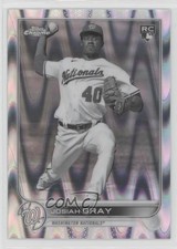 2022 Topps Chrome Sonic Black & White RayWave Refractor Josiah Gray #160 0x4h