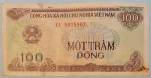 VIETNAM 100 DONG NICE 1991 BANKNOTE,  Combined Shipping Given.