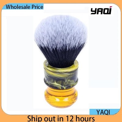 Yaqi 24 mm Herren Nassrasur Pinsel Sagrada Familia schwarz/weiß Smoking Kunstfaser