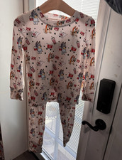 Bluey Bingo Bamboo 2-Piece Long Sleeve Pajama Set 3T White All-Over