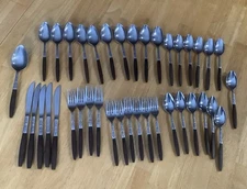 40 PCs INTERPUR  Stainless Steel Flatware  Japan MCM Danish Modern INR2