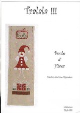 point de croix grille Poule d'hiver