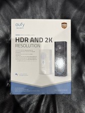 NEW - Eufy Video Doorbell 2k Wired with Chime. Small Tear on outer packaging.