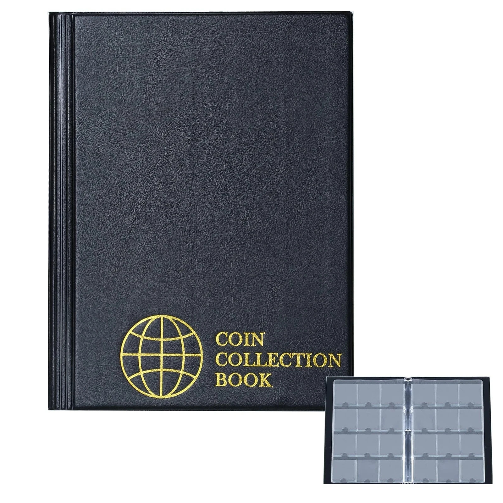 Coin Cardboard Holder Albums - 120 Pockets Coin Storage Books for 2x2 inches