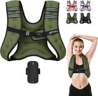 Weighted Vest 5Lb/8Lb/10Lb/15Lb/20Lb/25Lb/30Lb Weight Vest Woman Men with Reflec