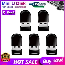 5 Pack Lot Mini USB 2.0 Flash Drive Memory Stick 64GB 32GB 16GB 8GB 4G 2GB Thumb