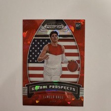 Panini 2020-21 Prizm Draft Picks LaMelo Ball #98 Global Prospects Red Prizm USA