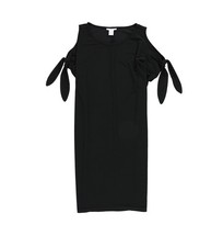 bar III Womens Tie Detail Shift Dress, deepblack, S