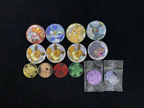 2025 Pokemon TCG S-Chinese Coin Eevee Umbreon Persian Sealed Lot*14 YV34 - Picture 1 of 2