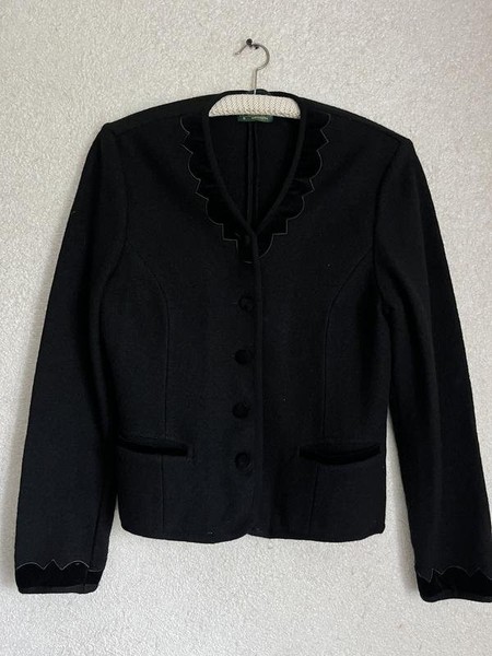 Women Kurt Geiger Jacket Black Wool 36 / S / 44