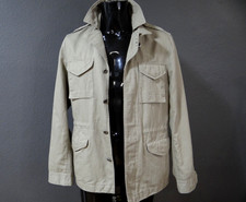 Allsaints Vulcan Military Cargo Jacket Khaki Pockets Men's Size Small