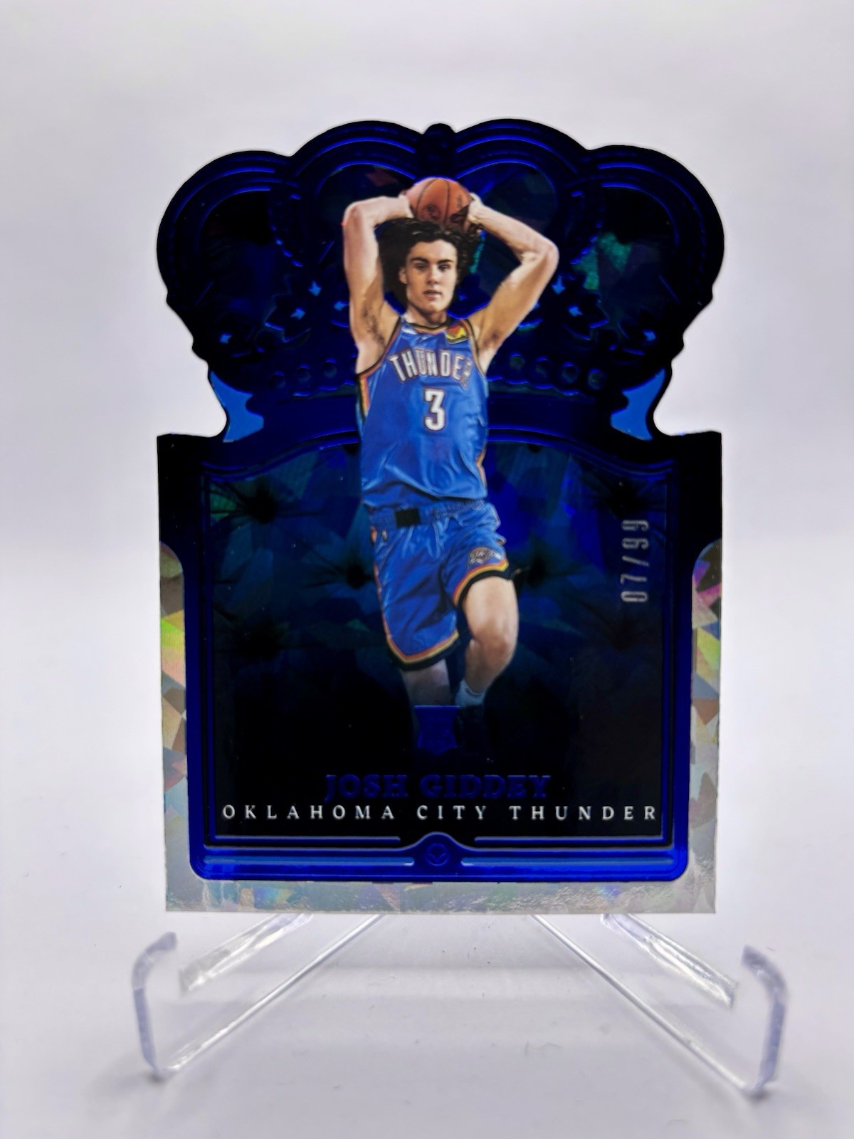 2021-22 Panini Crown Royale Josh Giddey Blue Crystal /99 RC Rookie #11 Thunder