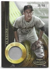 2022 Topps Gold Label #MLR-AK Al Kaline MLB Legends Relic /50 Detroit Tigers HOF