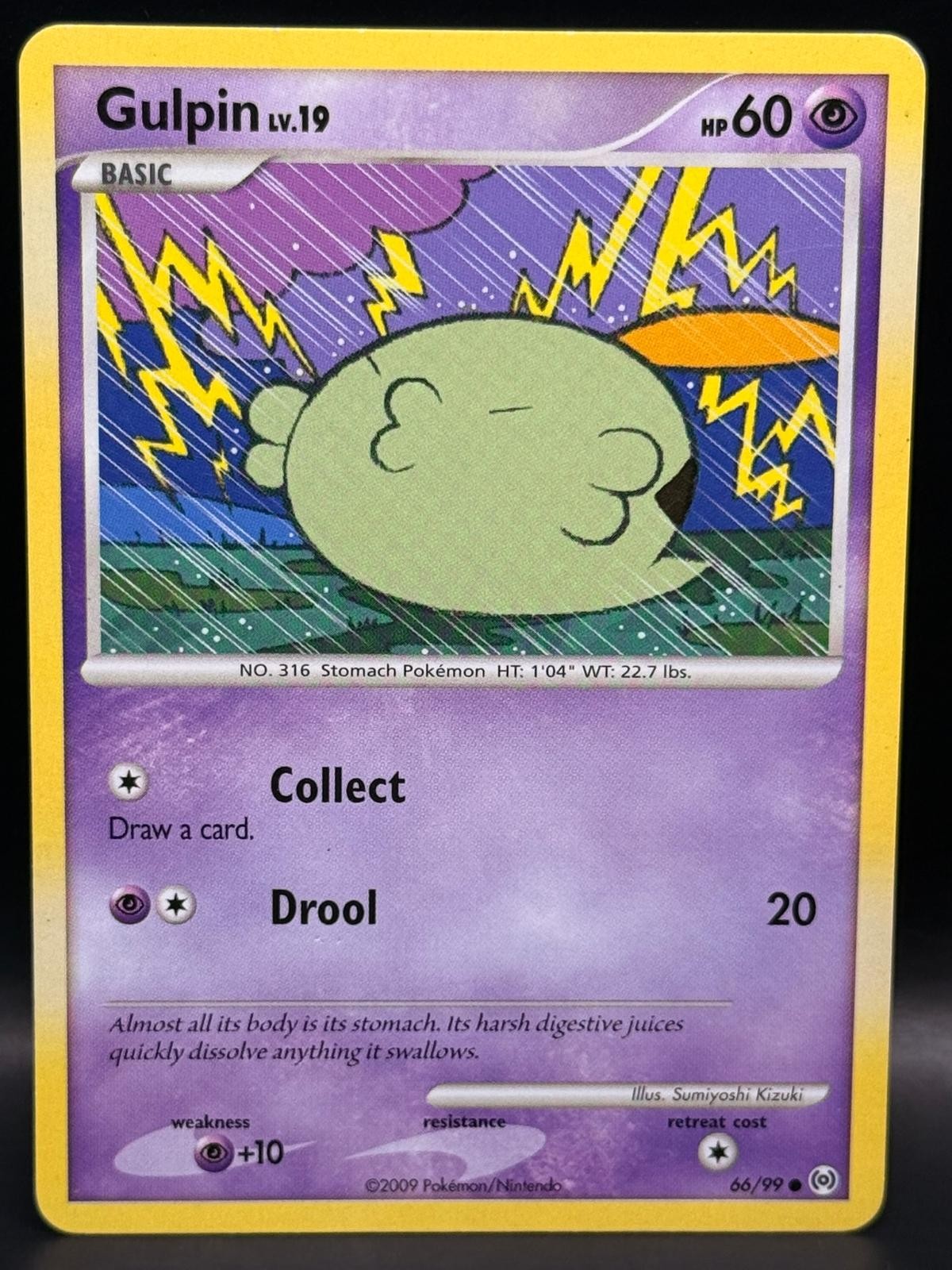 Gulpin 66/99 Common Arceus Pokemon Moderately Played