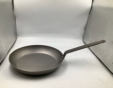 Mauviel M'Steel Black Carbon Natural Nonstick Frying Pan w/ Iron Handle, 11-in