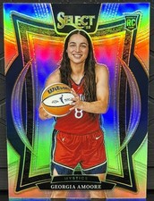 2025 Panini Select WNBA #96 Georgia Amoore Silver Prizm Concourse Rookie