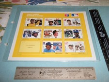 Major League Baseball Granada Postage Stamp sheets. With rose and w/o Rose, Ruth