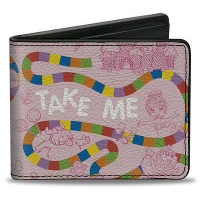 Bi-Fold Wallet Candy Land Game Path and Characters TAKE ME TO THE CA (US IMPORT)