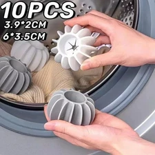 Silicone Laundry Balls Reusable – 3/5/10pcs Pet Hair & Lint Remover for Clothes