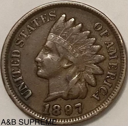 (1) Indian Head Cent Penn VF-XF Very Fine-Extremely Fine From Estate