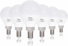[6 Pack] LED G14 Globe Candelabra 5W 120V 40W Equivalent E12 4000K Natural White