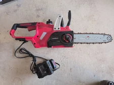10 Inch Chainsaw Electric Powersmart 20Volt Tested Works Incl Battery & Charger