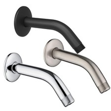 6 Inch Stainless Steel Wall-Mounted Shower A-rm And Flange Shower Head Parts New