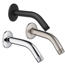 6 Inch Stainless Steel Wall-Mounted Shower A-rm And Flange Shower Head Parts New