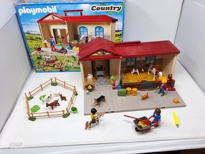 Playmobil 4897 Take Along Country Bauernhof - Tiere, Figuren & Aufbewahrungskoffer