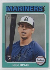 2024 Topps Heritage High Number SP Aqua Border Leo Rivas #711 1m01