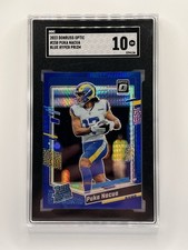2023 Panini Donruss Optic Rated Rookie Puka Nacua Blue Hyper Prizm (RC) SGC 10