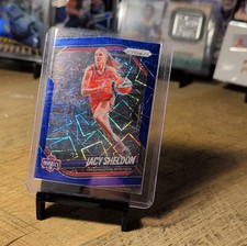 Panini 2023 Prizm WNBA Blue Prizm Jacy Sheldon #113 Washington Mystics