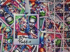 Custom 100 Cotton Woven Fabric Harley Quinn Joker Movie By The 1/4 Yard 9x56