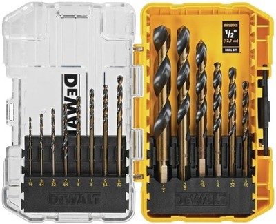 DEWALT Drill Bit Set, 14-Piece, 135 Degree Split Point, for Plastic, Wood and Me