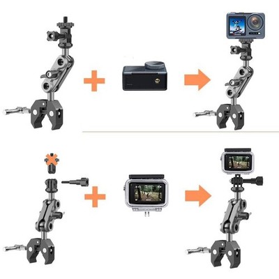 Quick Setup Doppel Kugelkopf Adapter für Insta360 X5 X4 X3 Fotografie