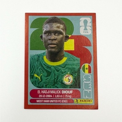 Panini FIFA World Cup 2026 El Hadji Malick Diouf SEN 7 Sticker Senegal/West Ham