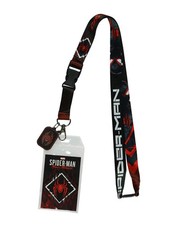 Marvel Spider-Man Lanyard Be Yourself Clear ID Badge Holder Breakaway Keychain