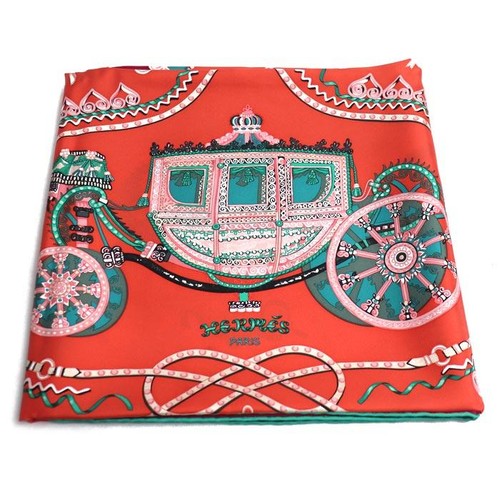 Hermes Carre90 Paperoles Scarf Women's
