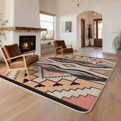 Gloria Fain The Rising Multi Durable Nylon Southwestern Country 8'x11' Area Rug
