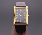 Vintage Seiko Slim Tank Black  Dial  Gentlemen's Quartz Wrist Watch
