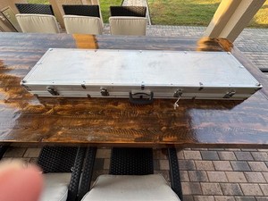 High Quality Gun Rifle Hard Metal Impact Travel Case 52x14x5