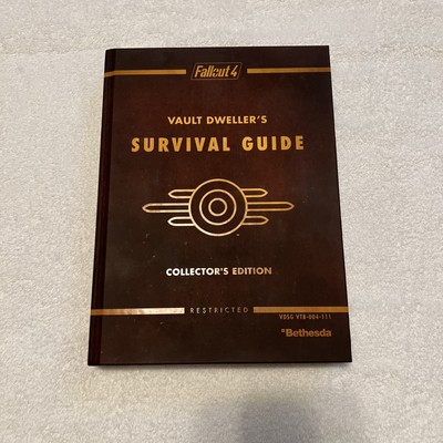 Fallout 4 Vault Dwellers Survival Guide Hardcover/ Map/Perk Cards