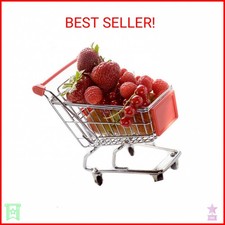 Shindel Mini Shopping Cart for Kids, Grocery Store Pretend Play for Toddler Supe