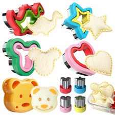 Sandwich Cutter and Sealer, Sandwich Cutter for Kids 5 PCS  BIG  , D