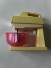 Vintage 1980s Barbie Wind Up Kitchen Mixer Doll House Hand Mixer Action Accents