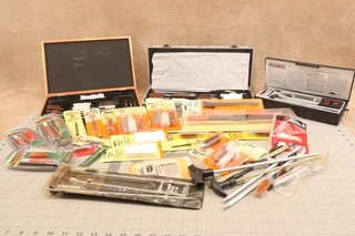 Lot of Rifle Shotgun and Pistol Gun Cleaning Kits and Supplies