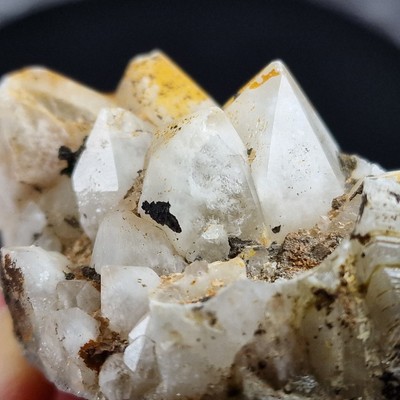 Quarz Kristalle   55,5mm Raumetengrün Oberfranken   Crystals - VIDEO -